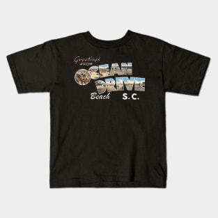 Greetings from Ocean Drive Beach Kids T-Shirt